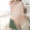 new fashion fringed ladies knit shawl scarf