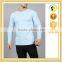 95%cotton 5% spandex tight fitted long sleeve gym t shirt for men