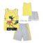 S15538A 2017 Summer short cotton sleepwear set baby boys pajamas