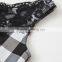 ShiJ 2017 New Design Brand Casual Black White Lattice Lace Vest Women Dresses