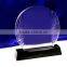 Wholesale good k9 crystal Peach shape iceberg awards, crystal iceberg trophy for souvenir gift JKC-0131