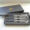 New promotional laser logo high quality golf simulation in box set metal ballpoint pen