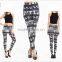 Floral Print Elephant Brushed Leggings Women