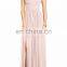 Traditional Style Surplice Ruched Chiffon Gown Formal Women Evening Dress