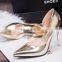 Classic Ladies Noble Sexy Lace 10 cm Round Head Waterproof T Shallow Mouth High Heels Shoes