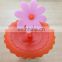 High Leakproof Flower Topper Silicone Glass Cover Suction Lid