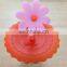 Popular Promotional Flower Design Silicone Cup Seal Suction Cap For Anti-dust