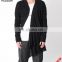 Asymmetric men Sweater as cardigan knitted in double layer from designer clothing manufacturers in China