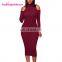 Women Party Wear Knitting Sweate Dress Fashion Sexy Evening Dress Long Sleeve