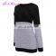 New Style Women Black Slimming Shirt Knitted Latest Design Winter Sweater