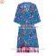 Tasseled digital print beachwear silk chiffon kaftan for women
