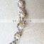 Pearl crystal beaded hair band ribbon hair accessories white pearl rhinestone beads elastic headband women