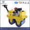 Mini vibratory hand operating double drum road roller compactor