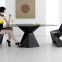 Modern luxury plywood top fiberglass restaurant long dining table