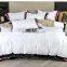 Hotel Luxury Satin duvet cotton Bed Sheet Bedding Comforter Set Green Stripe bed set