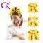 7inch Girl Large Hairbands Children Baseball football design Red stitches with Ponytail 5colors