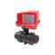 Electric Plastic Ball Valve PVC Double Union Ball Valve with   220v DN15 DN20 DN25 DN32 DN40