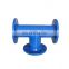 ISO 2531 PN16 cement lined cast ductile iron pipe fittings-all flanged tee