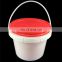 500 ml plastic bucket for ice cream dried fruits plastic bucket food grade plastic bucket