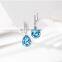 Fashion Leaves Earrings Party Women Statement Earrings Austrian Crystal Wedding Earrings