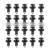 Auto Fastener Clips Fastener Rivet Clips 190Pcs 6 Sizes Car Push Pin Rivet Trim Clips