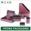 gray PP diagonal material box file with rubber fastener
