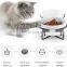 modern custom ceramic elevated raised pet supplies dog cat dish water food feeding Dish bowl with stand holder