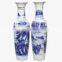 Wholesale Antique Beautiful Mountain River Blue and White Porcelain Floor Ceramic Vase