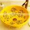 Round shaped ceramic bathroom color glazed wash basin