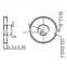 Encoder Sensor for AC Asynchronous Motor of EV Golf Cart Forklift Parts Three Bracket Type