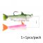 Hot Sale in Germany 10g 25g 45g Lead Head Hook+Two Soft Fish  Fishing Lures Animated Lure