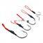 Wholesale Jigging Assist sea fishing Hook 1/0-5/0 Stainless Steel Jigging Spoon assist hooks
