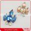 Fancy Designer Metal Brooch With Rhinestone Decoration