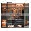 modern wooden bedroom aluminium glass door wardrobe cabinets with led light