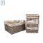 Hot sale storage and tissue wicker canvas basket