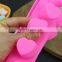 New Design Heart shape 16 Cavities Silicone Pudding Jelly Chocolate Mould