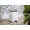 Household Multi Colors Powder Coating Square Stainless Steel Foot Pedal Waste Bin 3L 5L 12L White Grey Pedal Bin