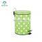 Superior Quality Stainless Steel Pedal Bin Colorful Trash Can for House Use