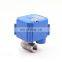 CWX series motorized actuator BSP NPT electric ball valve automatic shut-off valve 3/8