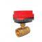 DN25  brass ball stainless steel motorized electric proportional valve