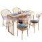 Nordic Marble Nail Shop Tables and Chairs Double Nail Table Set