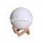 2021 Amazon Hot Sale Cool Mist maker 880ml Luna Moon Shaped 3 colorful lamp Led Night Light Air USB Humidifier