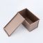 Carbon Steel Wholesale Custom Cuboid Rose Gold Non Stick Toast Box Loaf Baking Pan Toast Bread Mold with Lid
