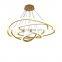 high lumen decorative circle hanging light modern acrylic vintage color changing led chandeliers pendant lights lamp