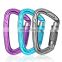 JRSGS Heavy Duty Climbing Carabiners 24kN Auto Locking Light Weight Carabiner Clips for Rock/Ice Climbing Rappelling Rescue