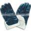 Heavy Duty Blue Nitrile 3/4 Dipped Safety Cuff Work Gloves