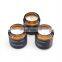 christmas decoration supplies home decor OEM stickers labels PF amber glass jar aroma candles 3.5oz candles scented luxury