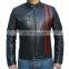 High quality custom design wholesale price men leather racing biker motorbike jacket leather motorcycle jacket
