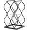 Tabletop Wine Rack - Imperial Trellis 5 Bottle, Silver Freestanding countertop Wine Rack and Wine Bottle Storage