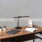 Portable rechargeable foldable double head led light adjustable usb desk battery lamp for reading with usb rechargeable